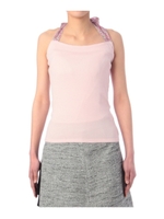 ペイズリー柄ホルターネックキャミソール/ベビーピンク(071)