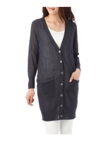 ロングニットカーディガン/イエロー(032)