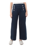 ワイドデニムパンツ/ブルー系(095)