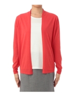 綿リヨセルトッパーカーディガン+TシャツSET/オレンジ系(060)