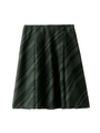 [S]バイアスストライププリーツスカート/ダークグリーン(123)