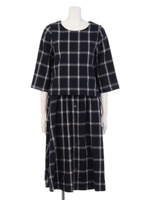 【Aunt Marie's】BIGチェックセットアップ/WHT