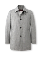 ヘリンボンバンクスシングルトレンチコート/ネイビー(493)