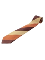 3段ストライプ タイ/オレンジ系(368)