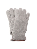 ALPO 鹿の子編みニットグローブ/チャコールグレー(114)