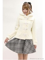 MOONトグルブークレダッフルコート/アイボリー