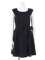 LADY RUFFLE DRESS/ブラック(010)