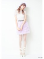 フェザーFURスカート/PURPLE