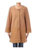 ブークレボーダー切り替えコート/サンドベージュ(053)