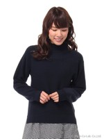 ボトルネックプルオーバー/シロ