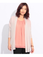 ライトニットトッパーカーディガン/ブルー系(094)