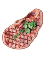 リアルモチーフタオル【ステーキ】/ナチュラル(050)