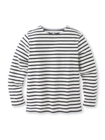 裏起毛ボーダープルオーバー/ボルドー(164)