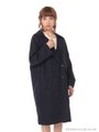 【宮崎あおいさんCM着用商品】ドロップショルダーニュアンスコート/Navy
