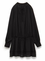 Ａラインレースワンピース/BLK