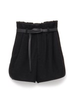 ウエストギャザーショートパンツ/BLK
