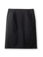 ストレッチ台形スカート/ブラック(019)