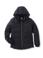 マイクロヘリンボンダウンブルゾン/ブルー系(094)