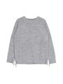 レースアップニットプルオーバー/グレー