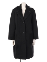 【MODE】RIB衿切替ヘリンボーンチェスターCT/ブラック