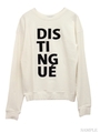 ＤＩＳＴＩＮＧＵＥスウェットトップス/ブラック