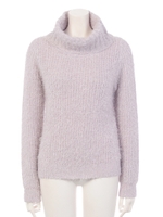 タートルネックシャギーニット/ホワイト