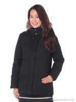 ラクーンファー付2wayダウンコート/ブラック