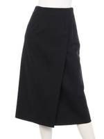 ラップスカート/ブラック