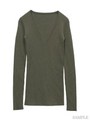 リブタイトニットVN/カーキ