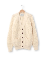 OLDDERBY KNIT WEAR ワッフルカーディガン/アイボリー(005)