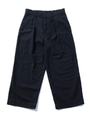 SATIN-BACK CREPE WIDE PANTS/ブラック