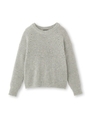 [L]ヘアリー畦ニット/ライトグリーン(621)
