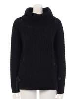 【chille anap】裾スピンドルニット/BK