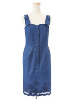 シシュウデニムジャンスカ/ライトブルー