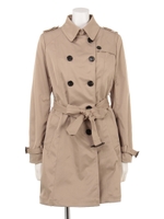 ストレッチツイルライナー付トレンチコート/ブラウン