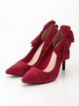 サイドリボンパンプス/RED