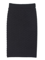 ポップコーンニットSK/BLACK