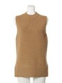 【BED&BREAKFAST】Cardigan Stitch Sleeveless/CAMEL