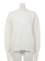 【CHIC】コクーンスエットニットプルオーバー/ネイビー