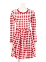 ギンガム KISS ワンピース/レッドギンガム