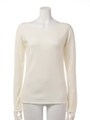 15AWシンプルボートニットTOP/WHT