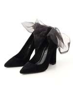 [LILICIOUS]シフォンリボンパンプス/PINK