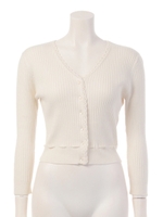 CROCET EDGE V NECK CARDIGAN/ピンク(090)