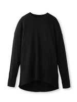 シルク混イレギュラーニット/ブラック(019)