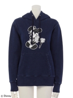 フードミッキーデニム裏毛PO/NAVY