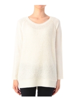 フロントループ切り替えニット/アイボリー(004)