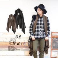 裏編みニット ロングジレ