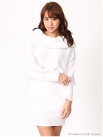 ボリュームカラーニットSETUP/ベージュ