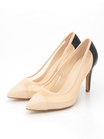 メッシュパンプス/ベージュ