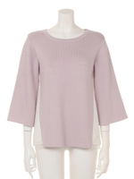 【DUO】 異素材切替フレアスリーブKT/ライトグレー